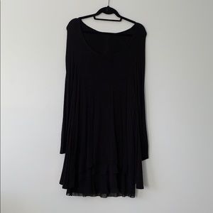 Kenzie long sleeve dress with layered skirt